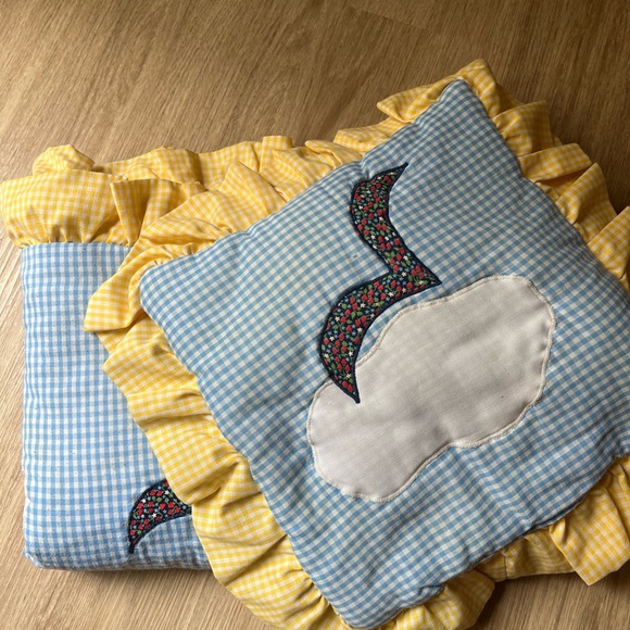 Vintage Infant Blanket & Pillow - Cottage Craft - Made in USA- 1981 - Picture 8 of 11